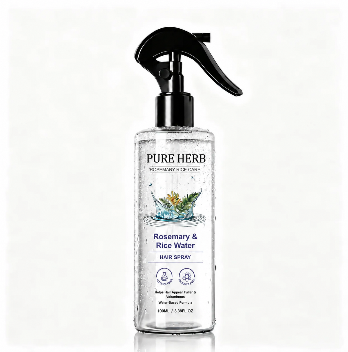 Rosemary & Rice Water Hair Growth Spray – Fuller, Thicker-Looking Hair, 100ml