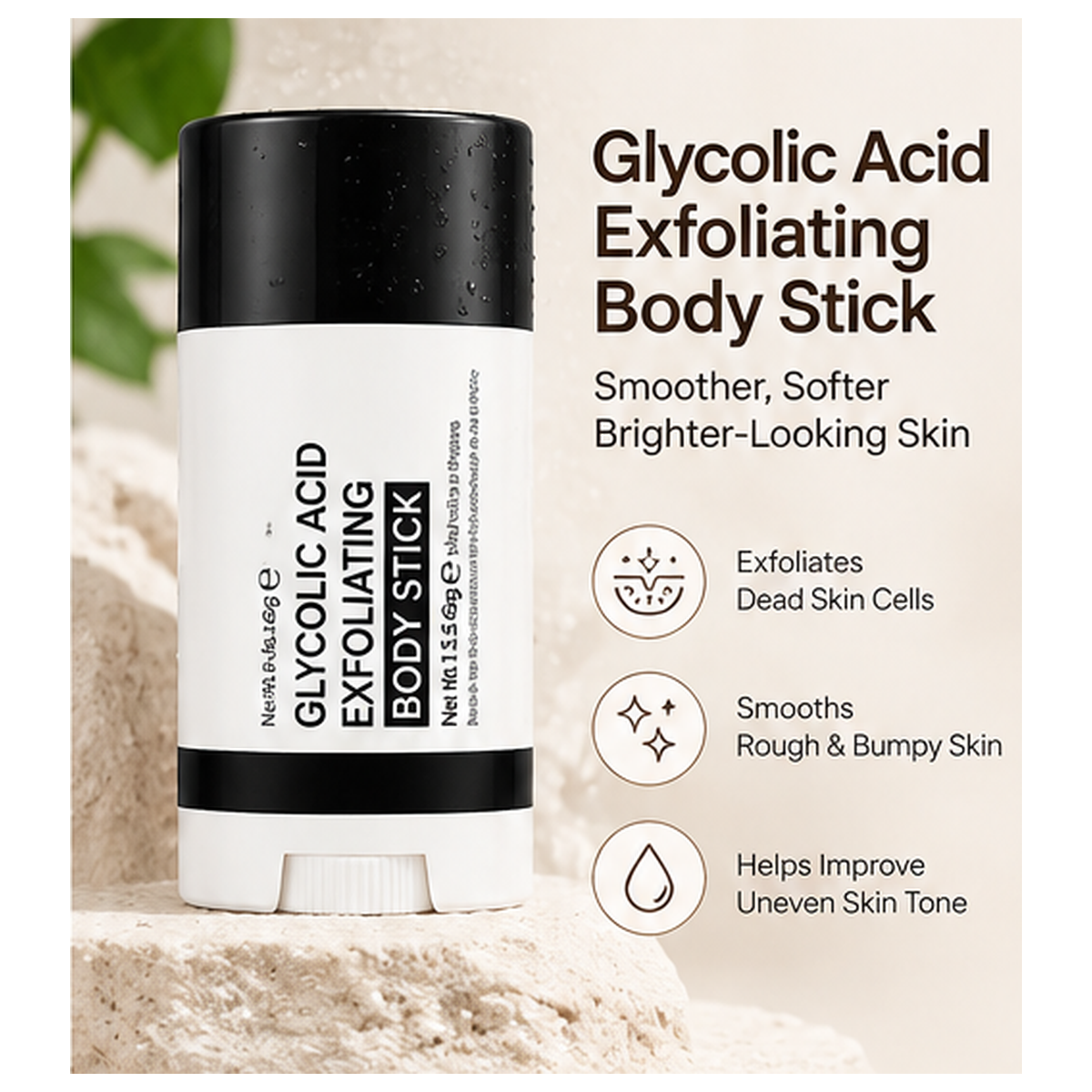 Glycolic Acid Exfoliating Body Stick – Smooth & Even-Looking Skin