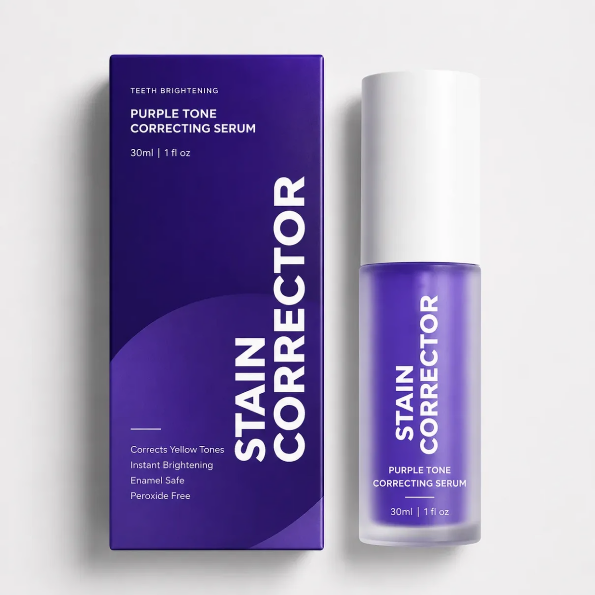 Purple Teeth Whitening Serum – Instant Color Correcting Smile Booster
