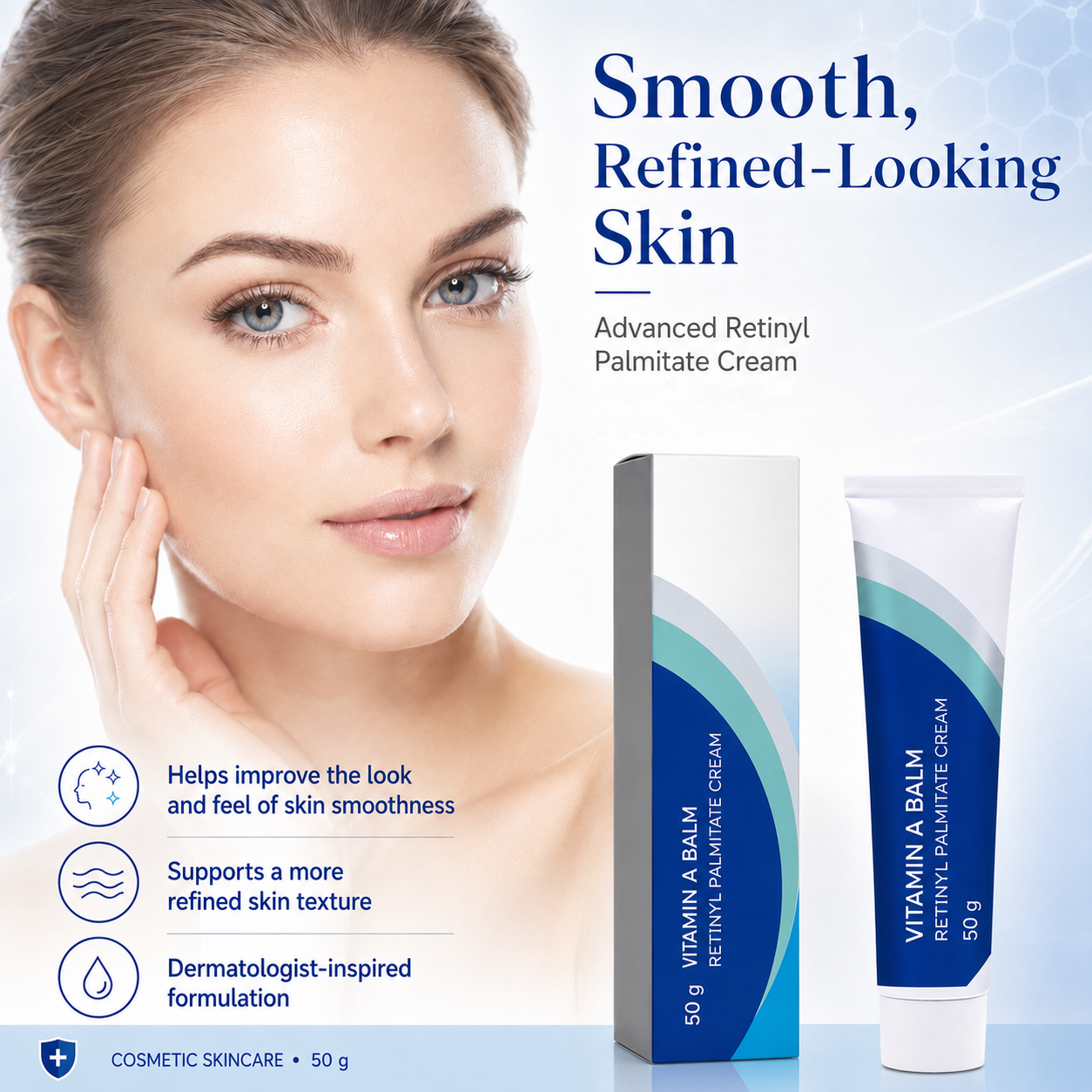 Vitamin A Balm 50g – Retinyl Palmitate Cream for Smoother, Firmer-Looking & Hydrated Skin