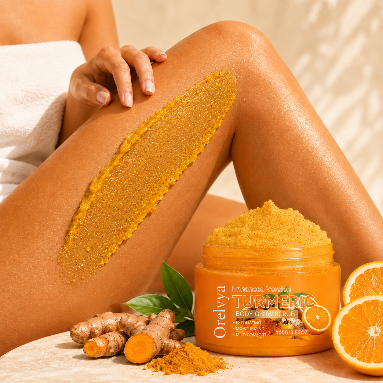 Turmeric Glow Scrub — Buff Away Dull, Rough Skin for a Softer, Smoother-Looking Glow