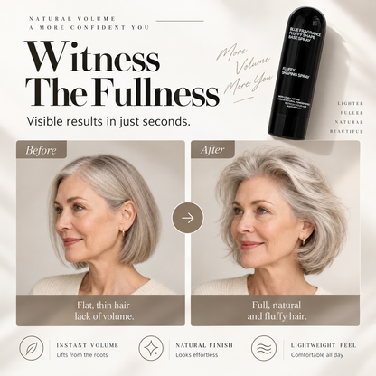 Peach-Scented Hair Volumizing Spray – Lightweight Bounce, Fuller-Looking Hair & Long-Lasting Hold