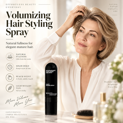 Peach-Scented Hair Volumizing Spray – Lightweight Bounce, Fuller-Looking Hair & Long-Lasting Hold